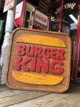 画像13: 70s Vintage Burger King Old Logo Restauraunt Store Display Sign (T616)