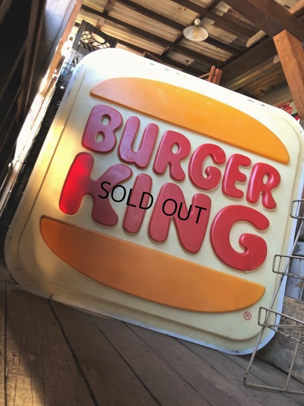 画像21:  Vintage Burger King Restaurant Advertising Outdoor Store Sign Old Logo ! (B723)