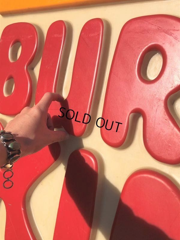 画像14:  Vintage Burger King Restaurant Advertising Outdoor Store Sign Old Logo ! (B723)