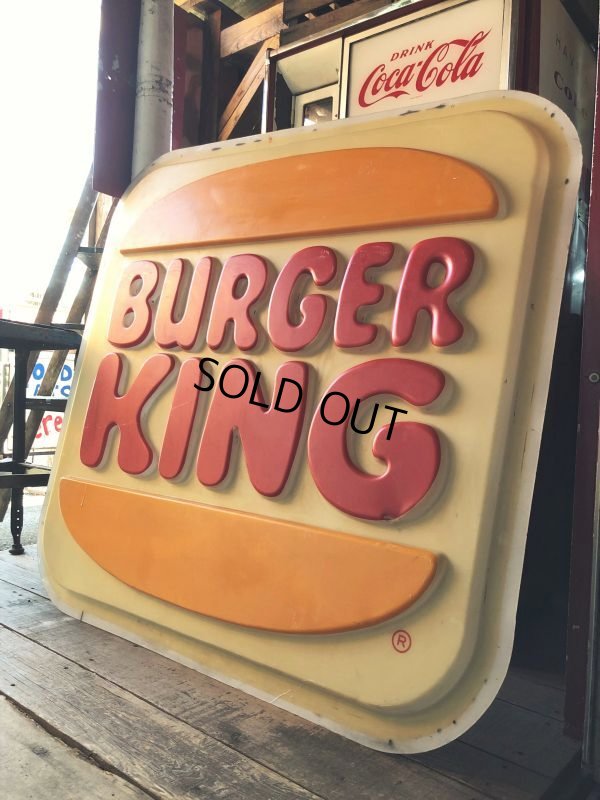 画像16:  Vintage Burger King Restaurant Advertising Outdoor Store Sign Old Logo ! (B723)