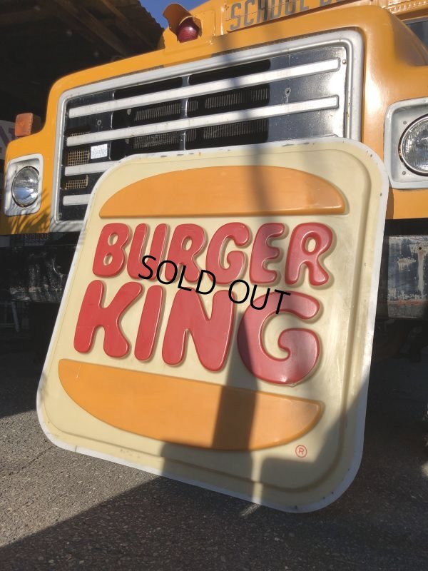 画像20:  Vintage Burger King Restaurant Advertising Outdoor Store Sign Old Logo ! (B723)