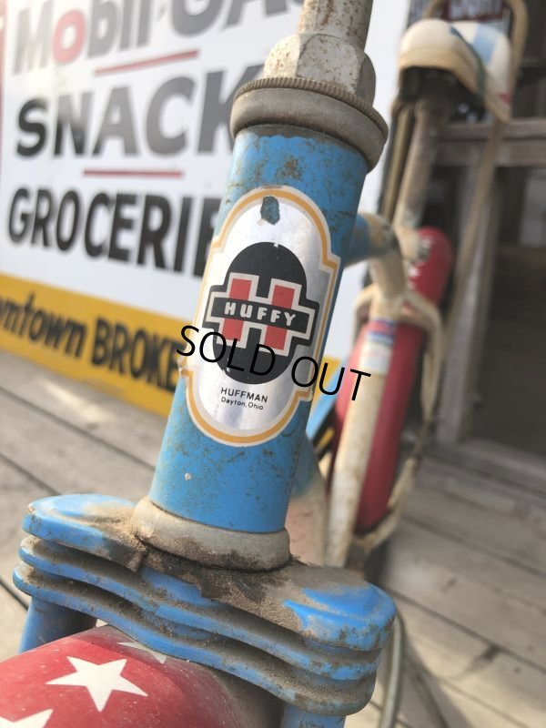 画像4:  【店舗引き取り限定】1970s Vintage Huffy Stars & Stripes Boys Banana Seat Bike (B725)