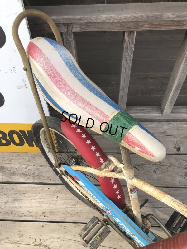 画像5:  【店舗引き取り限定】1970s Vintage Huffy Stars & Stripes Boys Banana Seat Bike (B725)