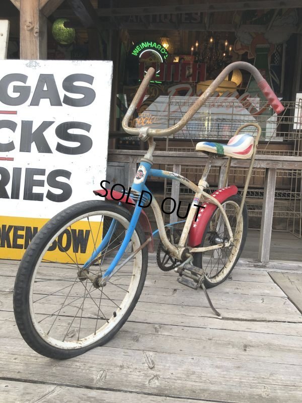 画像26:  【店舗引き取り限定】1970s Vintage Huffy Stars & Stripes Boys Banana Seat Bike (B725)