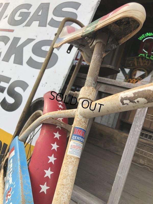 画像6:  【店舗引き取り限定】1970s Vintage Huffy Stars & Stripes Boys Banana Seat Bike (B725)