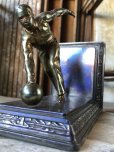 画像8: Vintage Brass Metal Bookends Bowling (B743)