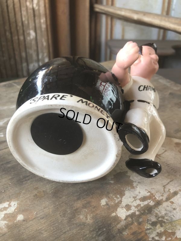 画像8: Vintage Bowling Ceramic Coin Bank SPARE MONEY (B740)