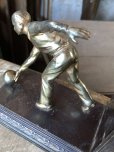 画像9: Vintage Brass Metal Bookends Bowling (B743)