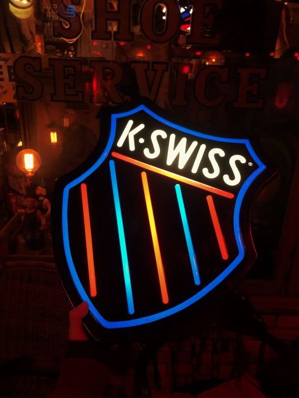 画像1: Vintage K-Swiss Shoes Advertising Store Display Lighted Sign (B743)