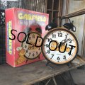 80s Vintage Garfield Giant Alarm Clock W/BOX (B746)