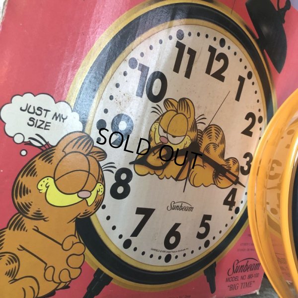 画像14: 80s Vintage Garfield Giant Alarm Clock W/BOX (B746)