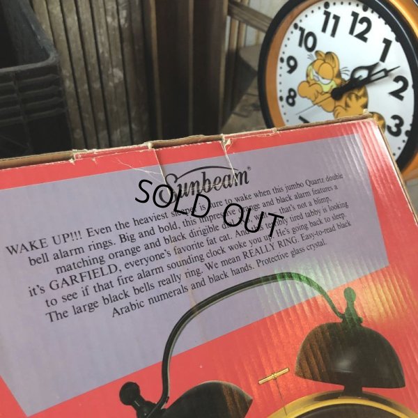 画像11: 80s Vintage Garfield Giant Alarm Clock W/BOX (B746)