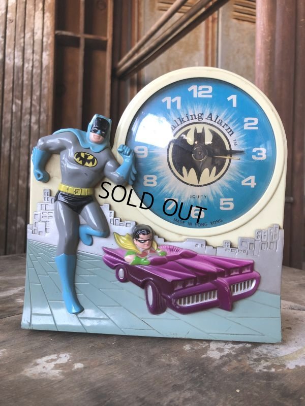 画像1: 70s Vintage Talking alarm Clock Batman & Robin (B747)