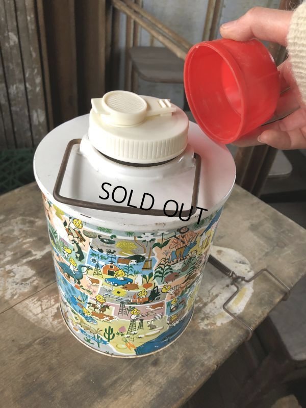 画像3: 60s Vintage Esso Advertising Happy Motoring! Thermos Bottle (B742) 