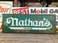 画像22: 【店舗引き取り限定】Vintage Nathan's Famous Hot Dog Advertising Store Display Sign Huge!!! (B762)