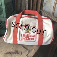 80s Vintage Advertising Keebler Elf “ I Believe in Elves ” Canvas Tote Bag (B763) 　