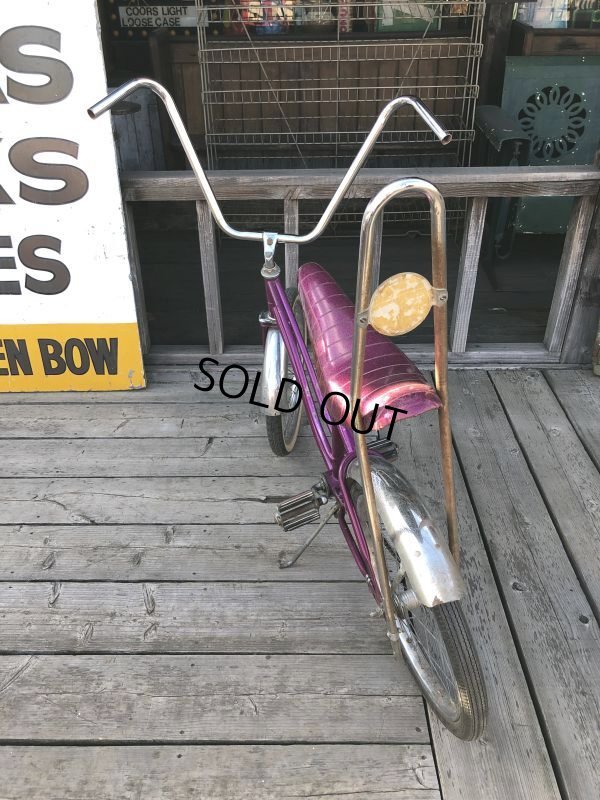 画像17:  【店舗引き取り限定】70s Vintage American Flyer Purple Muscle Bicycle 20" Bicycle (B766)
