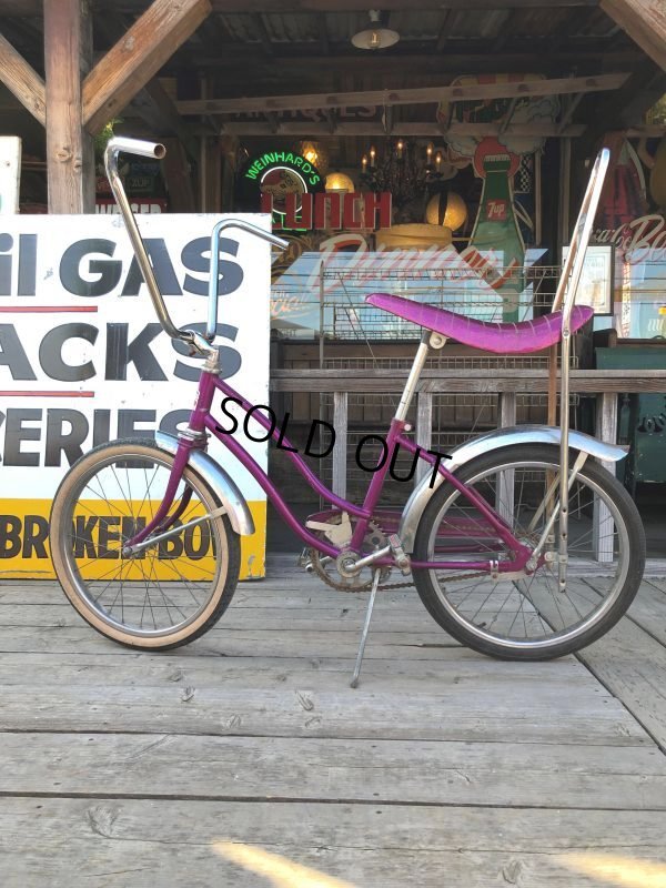 画像18:  【店舗引き取り限定】70s Vintage American Flyer Purple Muscle Bicycle 20" Bicycle (B766)