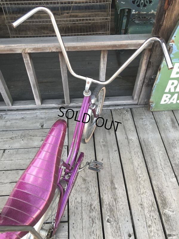 画像13:  【店舗引き取り限定】70s Vintage American Flyer Purple Muscle Bicycle 20" Bicycle (B766)