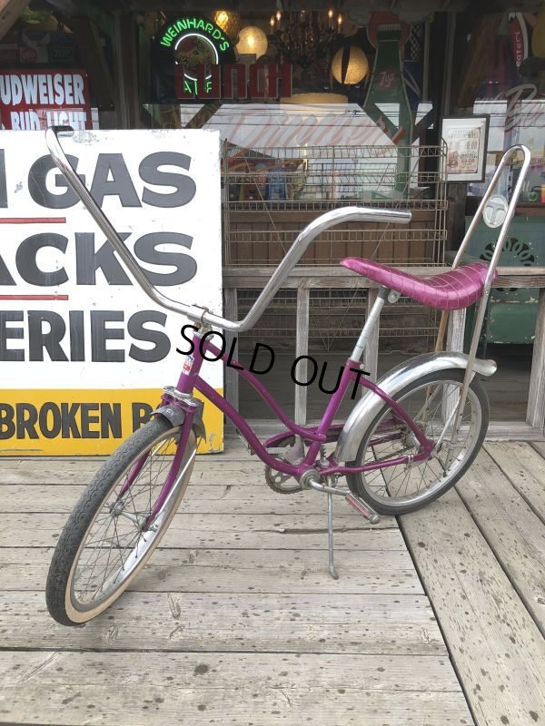 画像21:  【店舗引き取り限定】70s Vintage American Flyer Purple Muscle Bicycle 20" Bicycle (B766)