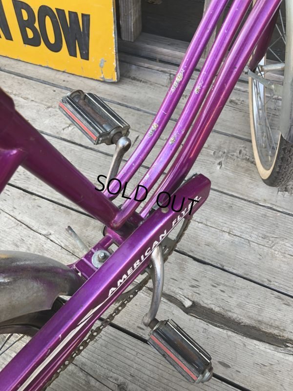 画像5:  【店舗引き取り限定】70s Vintage American Flyer Purple Muscle Bicycle 20" Bicycle (B766)