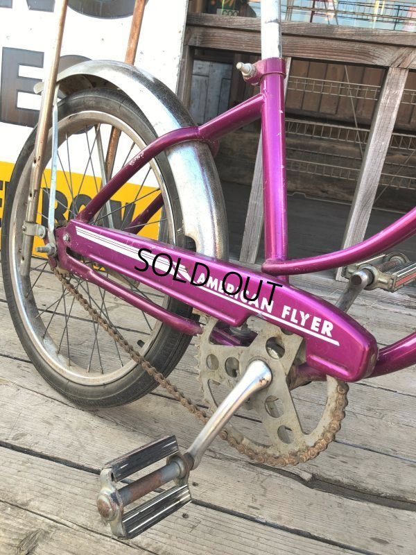 画像4:  【店舗引き取り限定】70s Vintage American Flyer Purple Muscle Bicycle 20" Bicycle (B766)