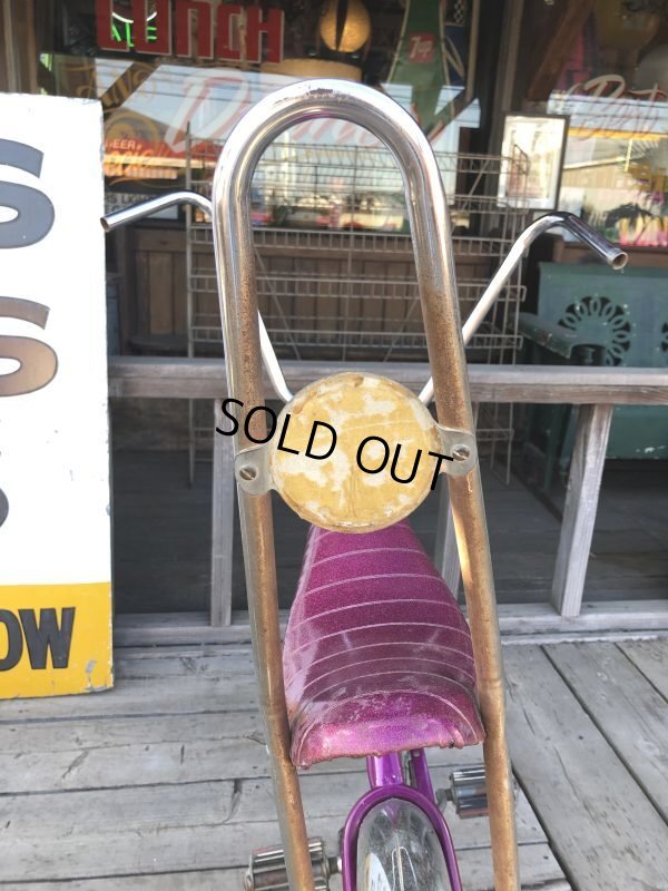 画像16:  【店舗引き取り限定】70s Vintage American Flyer Purple Muscle Bicycle 20" Bicycle (B766)
