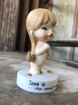 画像5: 70s Vintage Kim Casali LOVE IS FOR SHARING Ceramic Figurine (B772)