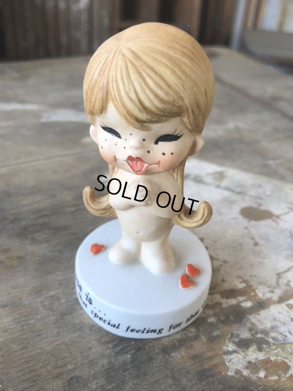 画像3: 70s Vintage Kim Casali LOVE IS FOR SHARING Ceramic Figurine (B772)