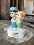 画像9: 80s Vintage Kim Casali LOVE IS FOR SHARING Ceramic Figurine (B773)