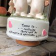 画像11: 70s Vintage Kim Casali LOVE IS FOR SHARING Ceramic Music box (B775)