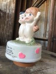 画像6: 70s Vintage Kim Casali LOVE IS FOR SHARING Ceramic Music box (B775)