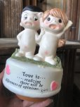 画像10: 70s Vintage Kim Casali LOVE IS FOR SHARING Ceramic Music box (B775)