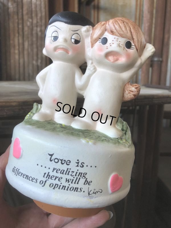 画像10: 70s Vintage Kim Casali LOVE IS FOR SHARING Ceramic Music box (B775)