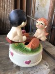 画像5: 70s Vintage Kim Casali LOVE IS FOR SHARING Ceramic Music box (B774)