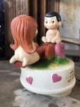 画像9: 70s Vintage Kim Casali LOVE IS FOR SHARING Ceramic Music box (B774)