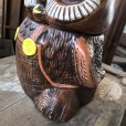 画像14: 60s Vintage Wise Winking Waving Owl Cookie Jar (B776)