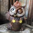 画像8: 60s Vintage Wise Winking Waving Owl Cookie Jar (B776)