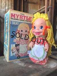 60s Vintage MATTEL TV's MYRTLE TALKING PUPPET w/Box (B777)