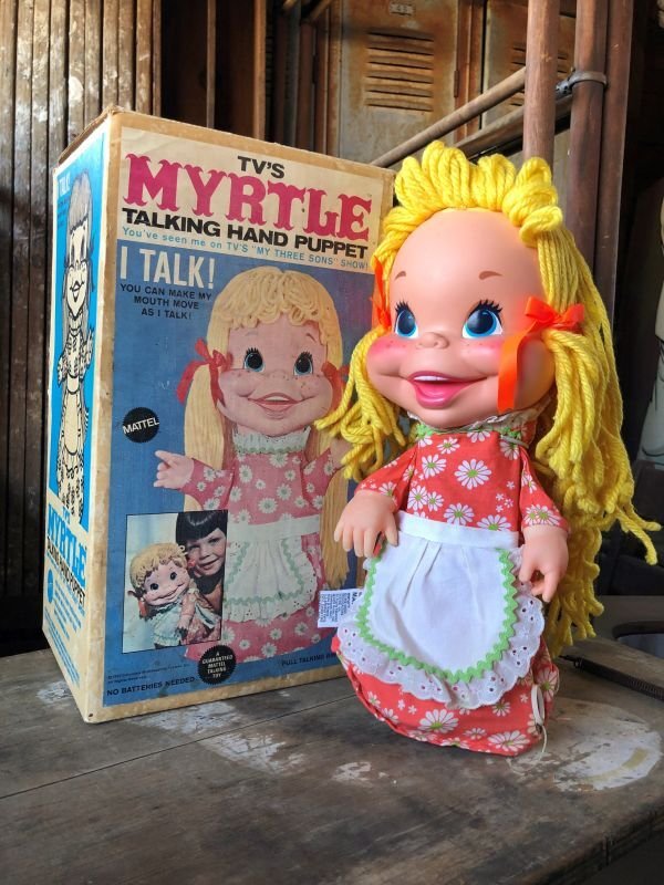 画像1: 60s Vintage MATTEL TV's MYRTLE TALKING PUPPET w/Box (B777)