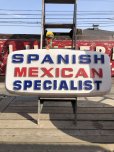 画像18: Vintage Advertising SPANISH MEXICAN SPECIALIST Store Display Sign (B779) (18)
