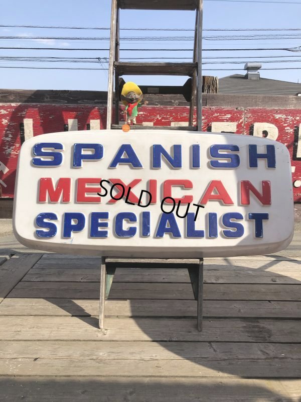 画像18: Vintage Advertising SPANISH MEXICAN SPECIALIST Store Display Sign (B779)