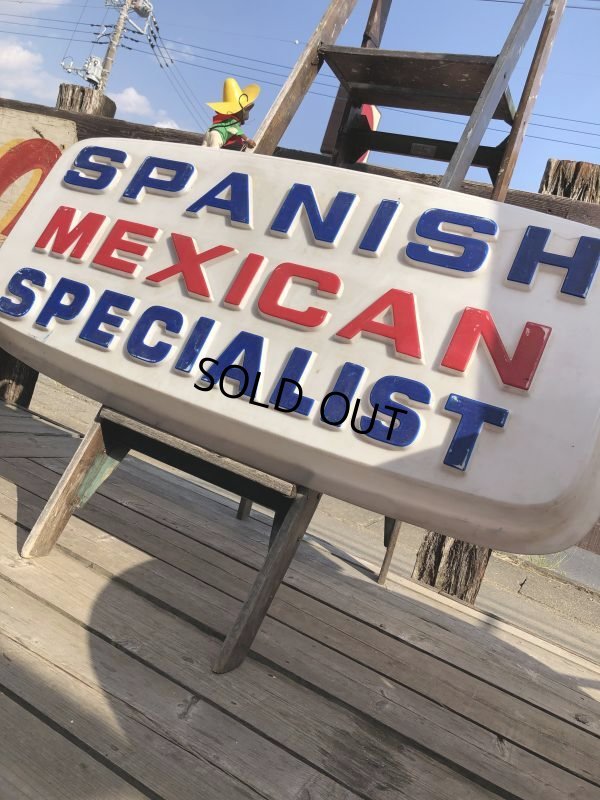 画像19: Vintage Advertising SPANISH MEXICAN SPECIALIST Store Display Sign (B779)