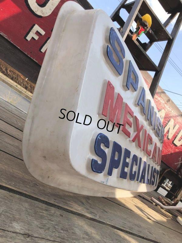 画像3: Vintage Advertising SPANISH MEXICAN SPECIALIST Store Display Sign (B779)
