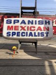 画像1: Vintage Advertising SPANISH MEXICAN SPECIALIST Store Display Sign (B779) (1)