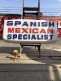 Vintage Advertising SPANISH MEXICAN SPECIALIST Store Display Sign (B779)