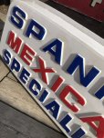 画像16: Vintage Advertising SPANISH MEXICAN SPECIALIST Store Display Sign (B779)