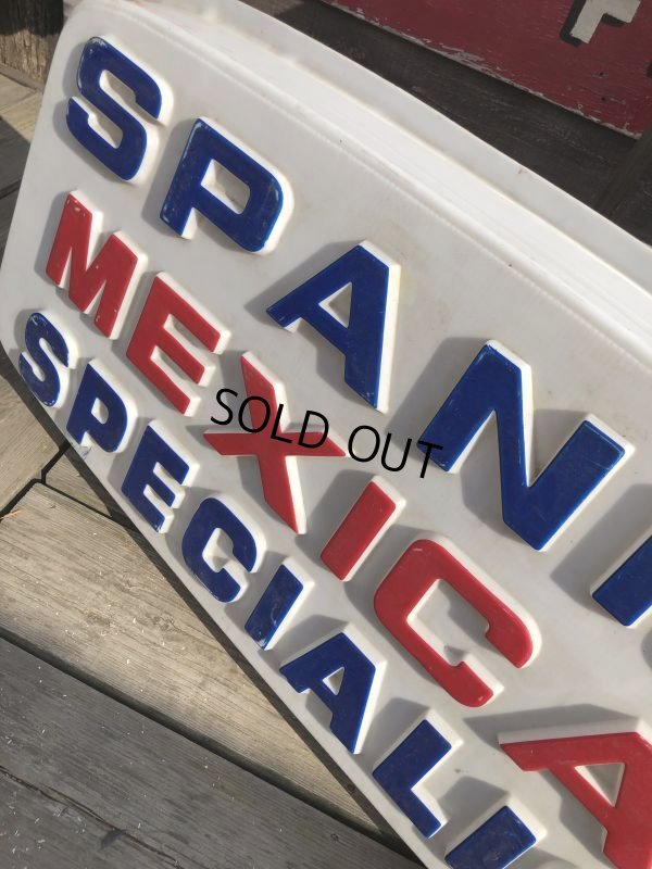 画像16: Vintage Advertising SPANISH MEXICAN SPECIALIST Store Display Sign (B779)