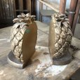 画像8: Vintage Hawaiiane Pineapple Brass Meta Bookends Matching Pair (B782)