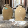 画像5: Vintage Hawaiiane Pineapple Brass Meta Bookends Matching Pair (B782)